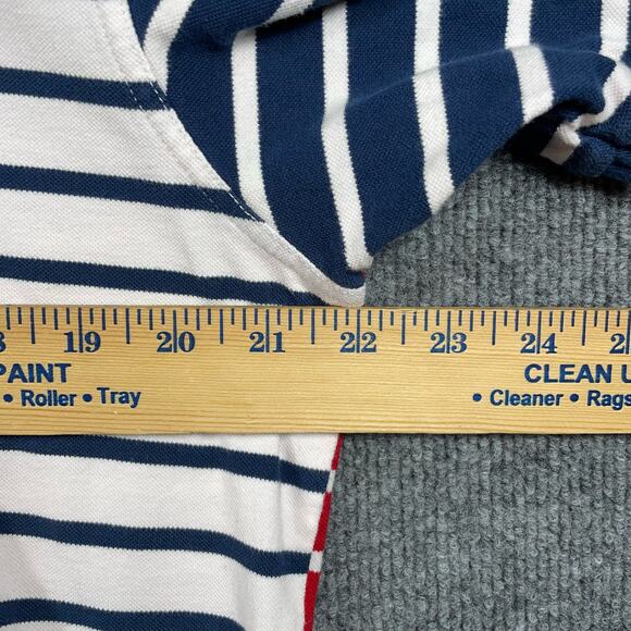 Southern Tide Polo Shirt Men's Large Red/White/Blue Striped Classic Fit Casual - Picture 6 of 10